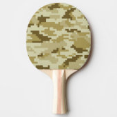 Raquette De Ping Pong Camouflage 8 bits pour désert numérique / Camo (Devant)