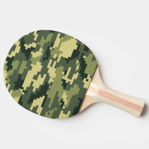 Raquette De Ping Pong Camouflage/Camo de région boisée de 8 de bit