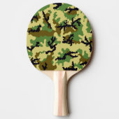 Raquette De Ping Pong Camouflage des bois (Dos)