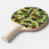 Raquette De Ping Pong Camouflage des bois (Devant Angle)