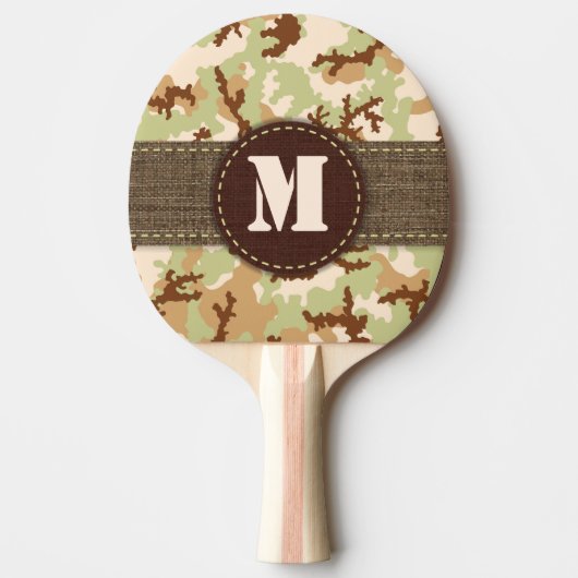 Raquette De Ping Pong Camouflage du désert (Devant)