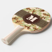 Raquette De Ping Pong Camouflage du désert (Devant Angle)