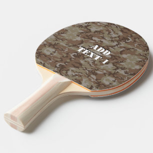 Raquette De Ping Pong Camouflage militaire du désert de Woodland