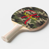 Raquette De Ping Pong Camouflage monographique personnalisé (Devant Angle)