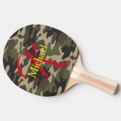 Raquette De Ping Pong Camouflage monographique personnalisé (Côté)