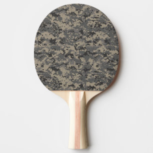 Raquette De Ping Pong Camouflage numérique armée pixel photo imprimé