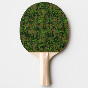 Raquette De Ping Pong Camouflage numérique de style Woodland