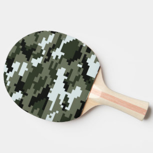Raquette De Ping Pong Camouflage urbain/Camo de 8 de bit Digitals de