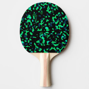 Raquette De Ping Pong Camouflage Vert Noir Trend Cool