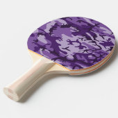 Raquette De Ping Pong Camouflage Violet, Militaire, Armée (Devant Angle)