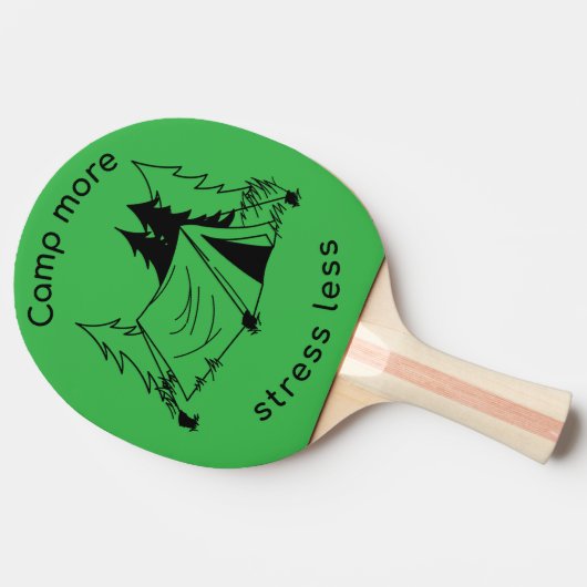 Raquette De Ping Pong Camp plus de stress moins (Côté)