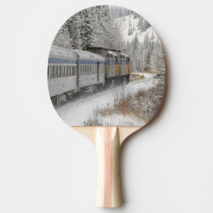 Raquette De Ping Pong Canada, Alberta. Train de neige VIA Rail entre
