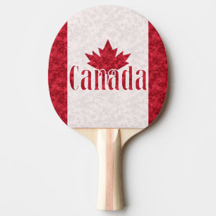 Raquette De Ping Pong Canada, douche drapeau