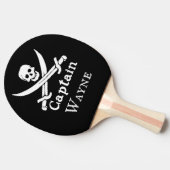Raquette De Ping Pong Capitaine pirate personnalisée (Côté)
