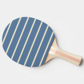 Raquette De Ping Pong Capri Bleu Rayé et Uni (Côté)