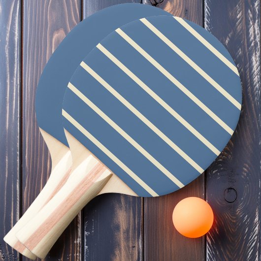 Raquette De Ping Pong Capri Bleu Rayé et Uni