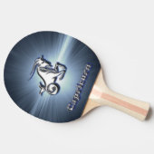 Raquette De Ping Pong Capricorne de chrome (Côté)