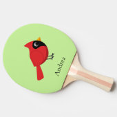 Raquette De Ping Pong Cardinal Rouge Cardinal Cardinal aux Fleurs (Côté)