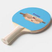 Raquette De Ping Pong Caricature à pâte molle et à pâte molle (Devant Angle)