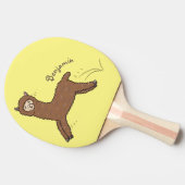 Raquette De Ping Pong Caricature d'alpaga brun joli (Côté)