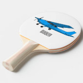 Raquette De Ping Pong Caricature d'avion à voilure fixe (Devant Angle)