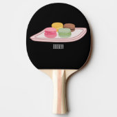 Raquette De Ping Pong Caricature de Macaron (Dos)