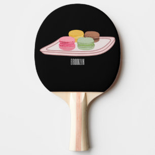 Raquette De Ping Pong Caricature de Macaron