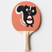 Raquette De Ping Pong Caricature de skunk jote happy (Dos)