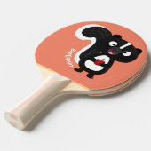 Raquette De Ping Pong Caricature de skunk jote happy (Devant Angle)