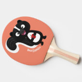 Raquette De Ping Pong Caricature de skunk jote happy (Côté)