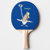 Raquette De Ping Pong Caricature de Tir à l'arc (Dos)