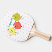 Raquette De Ping Pong Caricature de tomates cerises mûres (Côté)