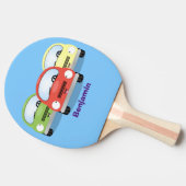 Raquette De Ping Pong Caricature de voitures Cute kawaii (Côté)