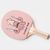 Raquette De Ping Pong Caricature du chef calmar (Côté)
