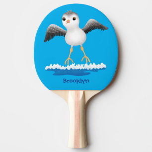 Raquette De Ping Pong Caricature en bécasseau mignon