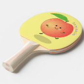 Raquette De Ping Pong Caricature jaune pêche très agréable (Devant Angle)