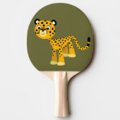 Raquette De Ping Pong Caricature Jolie Cheetah Ping Pong Paddle (Dos)