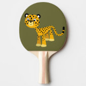Raquette De Ping Pong Caricature Jolie Cheetah Ping Pong Paddle (Devant)