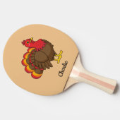 Raquette De Ping Pong Caricature mignonne Turquie | Personnaliser (Côté)
