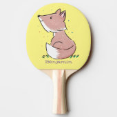Raquette De Ping Pong Caricature pour bébé renard (Dos)