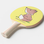 Raquette De Ping Pong Caricature pour bébé renard (Devant Angle)
