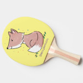 Raquette De Ping Pong Caricature pour bébé renard (Côté)