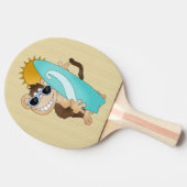 Raquette De Ping Pong caricature singe plage ping pong paddle (Côté)