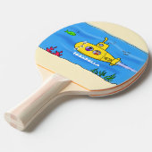 Raquette De Ping Pong Caricature sous-marine joyeuse (Devant Angle)