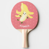 Raquette De Ping Pong Caricature sur la banane de Cute kawaii (Dos)