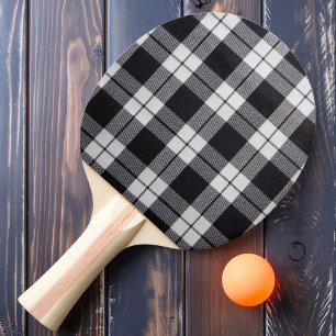 Raquette De Ping Pong Carreau Noir Clastique