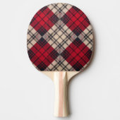 Raquette De Ping Pong Carreaux Rouges Crépusculaires (Devant)