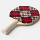 Raquette De Ping Pong Carreaux Rouges Crépusculaires (Devant Angle)