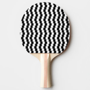 Raquette De Ping Pong Carrés de lignes d'illusion optique