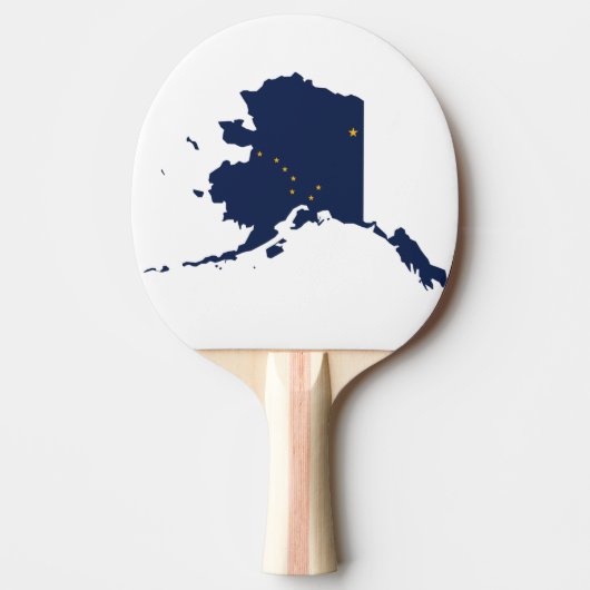 RAQUETTE DE PING PONG CARTE DE L'ALASKA (Devant)